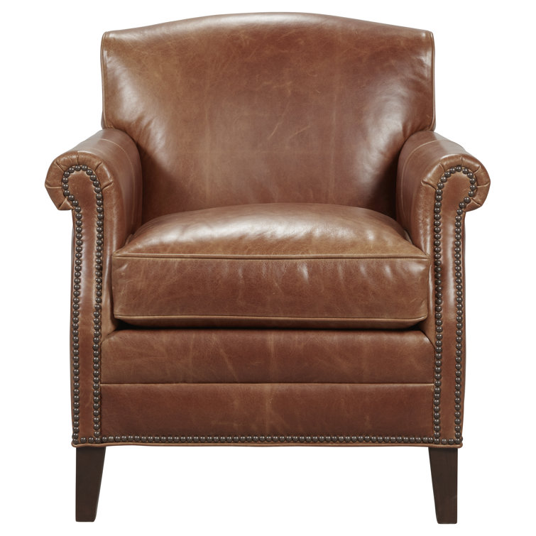 Fairfield Chair Dresden 29'' Wide Genuine Leather Top Grain Leather